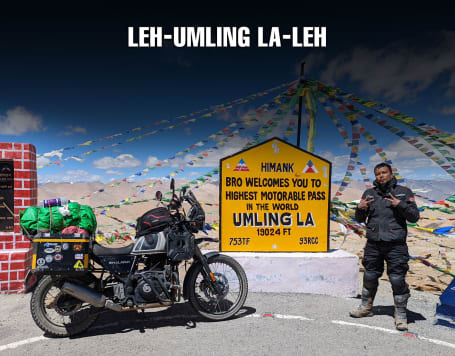 Umling La Pass Bike Trip from Leh